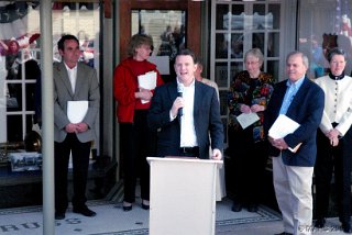 WI. State Rep. Bret Davis gets his turn at the microphone during our dedication ceremony.